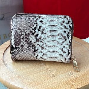 NWT ladies faux Python wallet